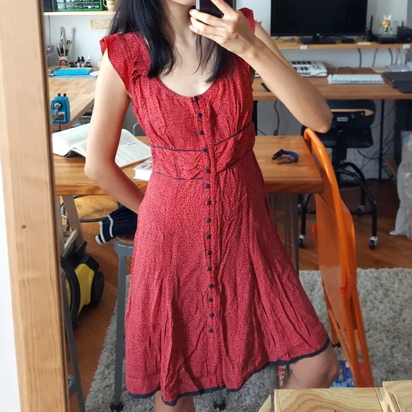 strapless open back dress Dancing Queens Bow Back Maxi Dress Red– Selfie Leslie main image 0